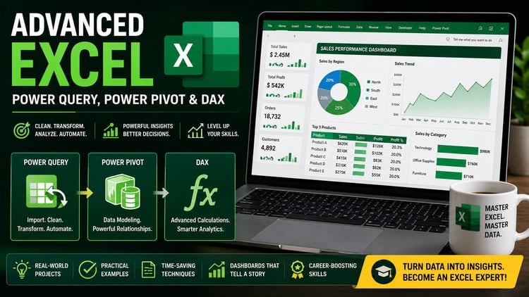 Advanced Excel: Power Query, Power Pivot & DAX